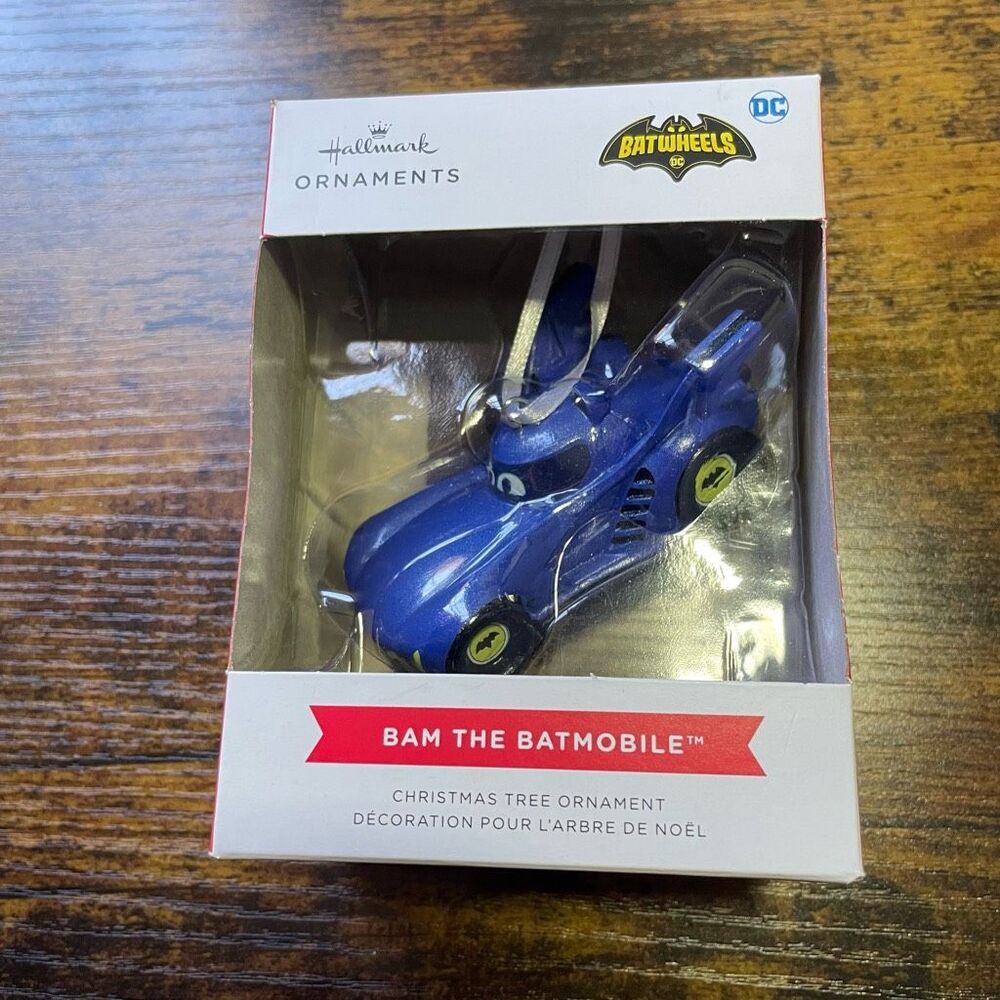 HALLMARK DC Batwheels Bam The Batmobile Ornament, NWB